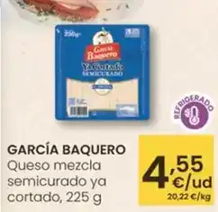 Eroski García baquero - queso mezcla semicurado ya cortado oferta