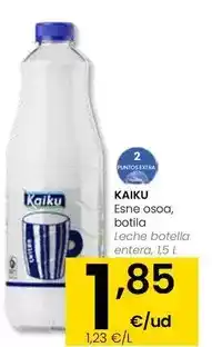 Eroski Kaiku - leche botella entera oferta