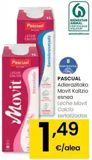 Eroski Pascual - leche movit calcio oferta