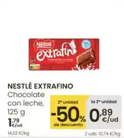 Eroski Nestlé - extrafino chocolate con leche oferta