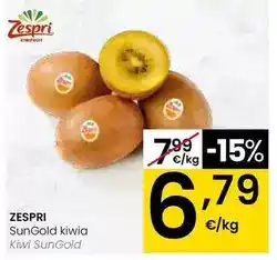 Eroski Zespri - kiwi sungold oferta