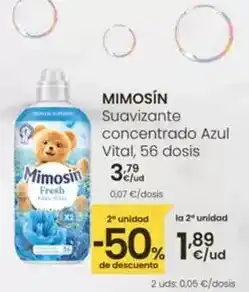 Eroski Mimosín - suavizante concentrado azul vital oferta