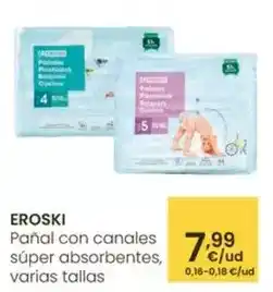 Eroski Eroski - panal con canales super absorbentes oferta