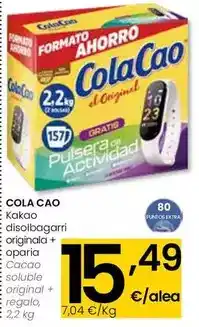Eroski Cola cao - cacao soluble original + regalo oferta