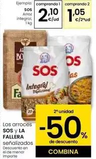 Eroski Sos - arroz integral oferta