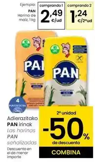 Eroski Pan - harina de maiz oferta