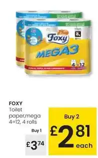 Eroski Foxy - toilet papermega oferta