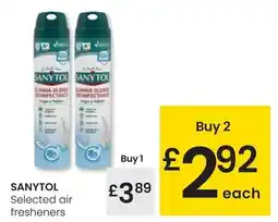 Eroski Sanytol - selected air fresheners oferta