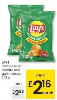 Eroski Lay's - campesinas tomato and garlic crisps oferta