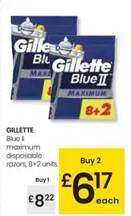 Eroski Gillette - blue il maximum disposable razors oferta