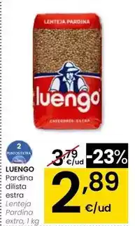 Eroski Luengo - lenteja pardina extra, 1 kg oferta