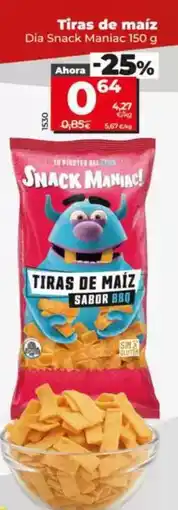 Dia Dia snack maniac - tiras de maiz oferta