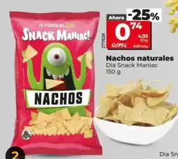 Dia Dia snack maniac - nachos naturales oferta
