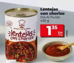 Dia Dia al punto - lentejas con chorizo oferta