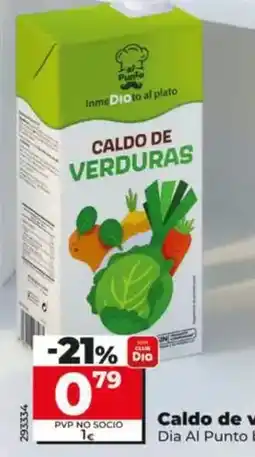 Dia Dia al punto - caldo de verduras oferta