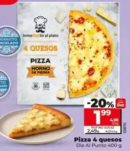 Dia Dia al punto - pizza 4 quesos oferta