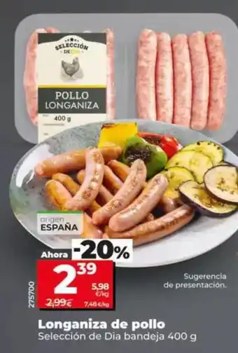 Dia Seleccion de dia - longaniza de pollo oferta