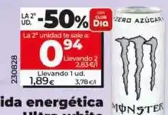 Dia Monster - bebida energética ultra white oferta