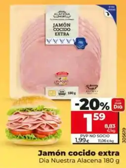 Dia Dia nuestra alacena - jamon cocido extra oferta