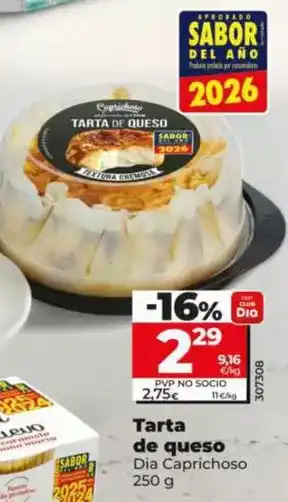 Dia Dia caprichoso - tarta de queso oferta