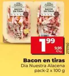 Dia Dia nuestra alacena - bacon en tiras oferta