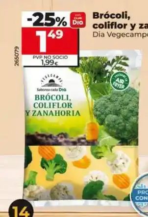Dia Dia vegecampo - brócoli, coliflor y zanahoria oferta