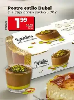 Dia Dia caprichoso - postre estilo dubai oferta