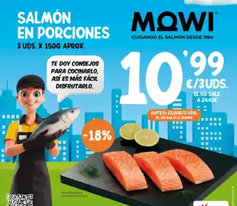 AhorraMas Salmón en porciones oferta