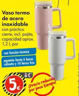 TEDi Vaso termo de acero inoxidable oferta