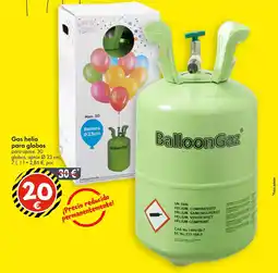 TEDi Gas helio para globos oferta