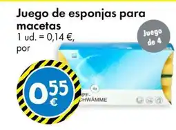 TEDi Juego de esponjas para macetas oferta