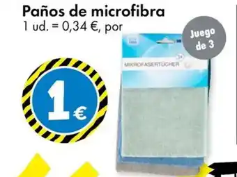 TEDi Paños de microfibra oferta