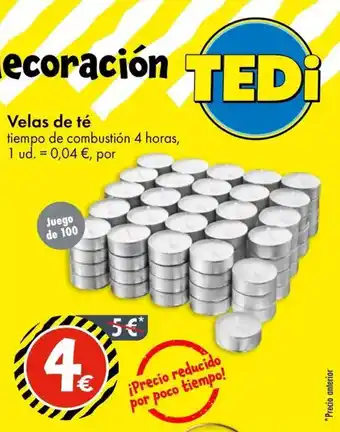 TEDi Velas de té oferta