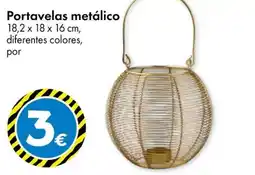 TEDi Portavelas metálico oferta