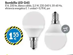 TEDi Bombilla LED G45 oferta