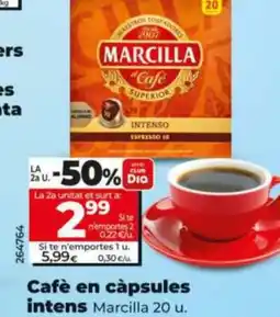 Dia MARCILLA Cafè en càpsules intens oferta