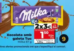Dia MILKA Xocolata amb galeta Tuc oferta