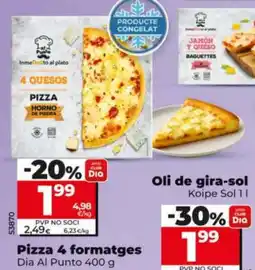 Dia DIA AL PUNTO Pizza 4 formatges oferta