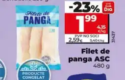 Dia Filet de panga ASC oferta