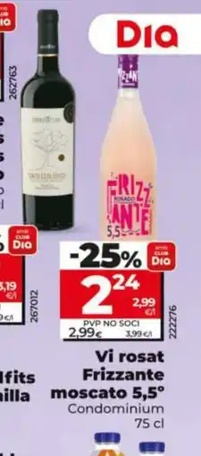 Dia CONDOMINIUM Vi rosat Frizzante moscato 5,5° oferta