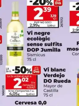 Dia MAYOR DE CASTILLA Vi blanc Verdejo DO Rueda oferta
