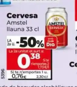 Dia AMSTEL LLAUNA Cervesa oferta