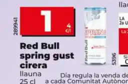 Dia RED BULL spring gust cirera oferta