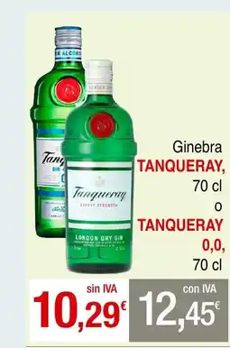 mycash profesional TANQUERAY Ginebra oferta