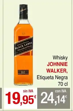 mycash profesional JOHNNIE WALKER Whisky Etiqueta Negra oferta