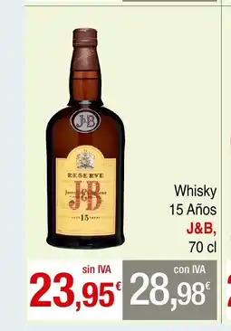 mycash profesional J&B Whisky 15 Años oferta