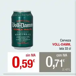 mycash profesional VOLL-DAMM Cerveza oferta