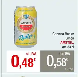 mycash profesional AMSTEL Cerveza Radler Limón oferta