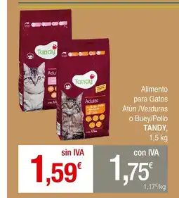 mycash profesional TANDY Alimento para Gatos Atún /Verduras o Buey/Pollo oferta