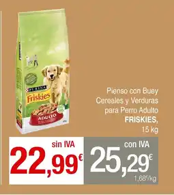 mycash profesional FRISKIES Pienso con Buey Cereales y Verduras para Perro Adulto oferta